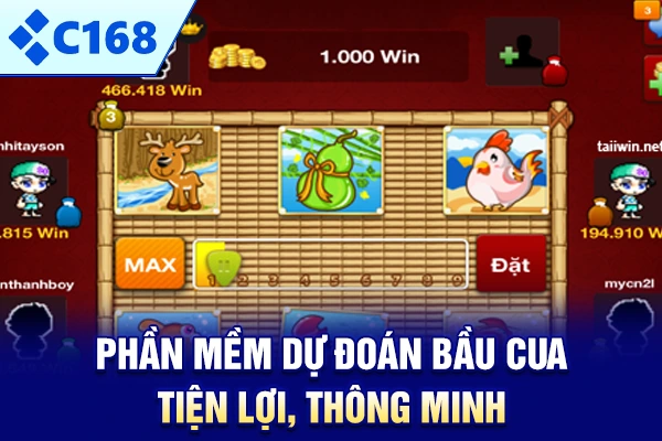 Phần mềm dự đoán bầu cua tiện lợi, thông minh